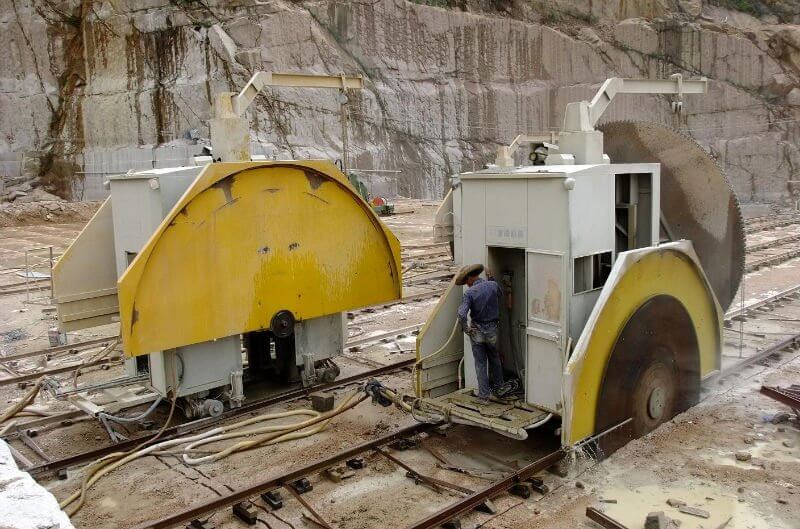P1-Double Blades Stone quarry cutting mining machine