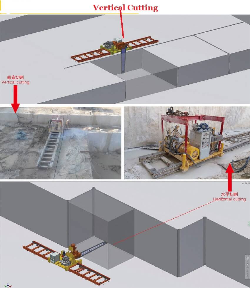 P1-Marble Chain Saw Machine Cutting