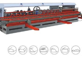 Straight Line Stone Edge Polishing Machin